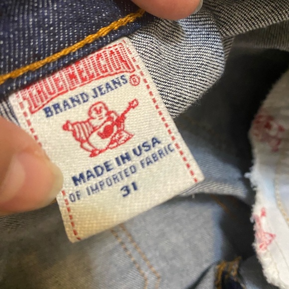 True Religion Dark Blue Flare Jeans - Picture 5 of 9